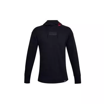 Under Armour Баскетбольная толстовка с капюшоном из флиса, мужская, черная 1356783-002 XL