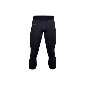 Under Armour Баскетбольные компрессионные брюки Rush для фитнеса длиной три четверти, мужские, черные 1356881-001 M