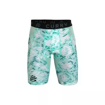 Under Armour Баскетбольные шорты Curry HeatGear® с буквенным принтом, мужские шорты, синие 1379829-361 L