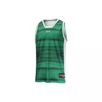 Under Armour Баскетбольный трикотажный жилет с цветным логотипом, мужские топы, зеленый 22500103-305 S