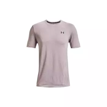 Under Armour Бесшовная спортивная футболка с круглым вырезом Rush Geosport Solid Logo, мужские топы светло-белого цвета 1370441-279 XXXL