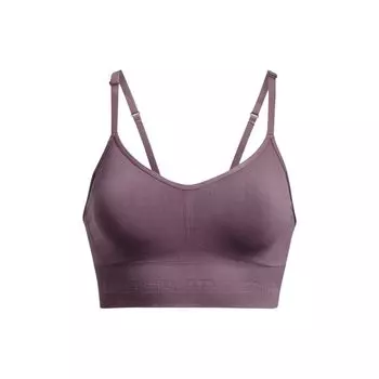 Under Armour Бесшовный спортивный бюстгальтер низкой интенсивности, женское нижнее белье, фиолетовый 1380428-500 XS