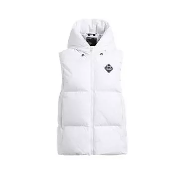 Under Armour Безграничный теплый мягкий удобный женский жилет с капюшоном, белый 1384650-100 L
