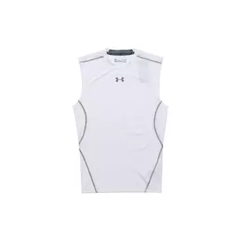 Under Armour Безрукавная облегающая рубашка для тренировок, мужские топы, белая 1257469-100 M