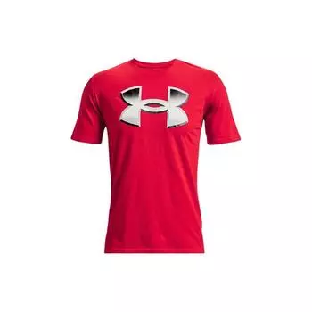 Under Armour Big Logo Print Sports Casual Celebrity Neck Short Sleeve T Shirt Men Tops Red 1370520-600 L