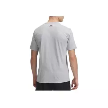 Under Armour Boxed UA Comfortable Fashion Simple Versatile Short Sleeve T-Shirt Men Tops Gray 1386793-011 XL