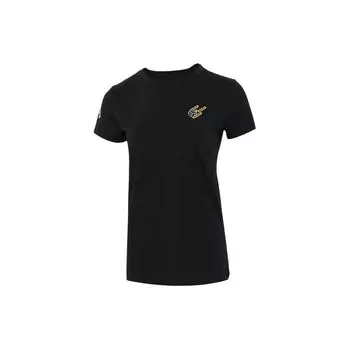 Under Armour Breathable Casual Round Neck T-Shirt Women tops Black 1363203-001 S