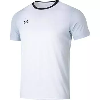 Under Armour Breathable Round Neck Quick-Dry Short Sleeve T-Shirt With Logo Unisex Tops Gradient-White 25500510-100 S