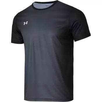 Under Armour Breathable Round Neck Quick-Dry Short Sleeve T-Shirt Unisex Tops Gradient-Black 25500510-010 S
