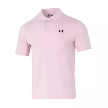 Under Armour Breathable Versatile Comfortable Short Sleeve Polo Shirt Men tops Pink 1377374-647 M