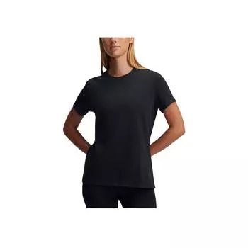 Under Armour Брендовая футболка свободного кроя с круглым вырезом и коротким рукавом женские топы Черный 1389745-001 XL