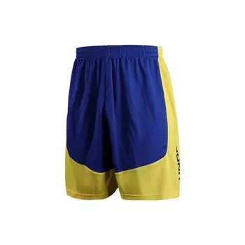 Under Armour Буквенный логотип с цветными блоками Баскетбольные вязаные облегающие шорты Мужские штаны Королевско-синие 22500201-400 L