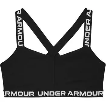 Under Armour Буквенный принт дышащий спортивный бюстгальтер женское нижнее белье черный 1365231-001 XL