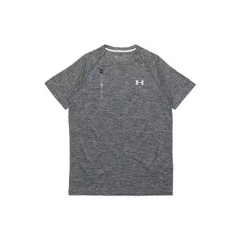 Under Armour Быстросохнущая дышащая спортивная футболка с круглым вырезом и коротким рукавом для мужчин, серая 1228539-009 S