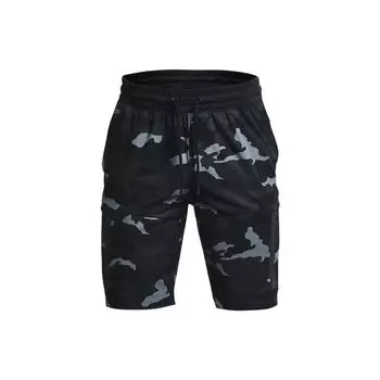 Under Armour Camouflage Print Elastic Casual Training Shorts Men shorts Black 1364879-001 M