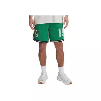 Under Armour Casual Sports Lace-Up Versatile Basketball Pants Men bottoms Green 1390120-305 L