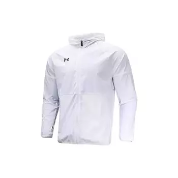Under Armour Casual Sports Solid Color Breathable Hooded Knitted Jacket Men jackets White 22500404-100 XL