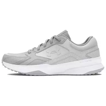 Under Armour Charged Edge Suede Mod Grey Men Sneakers Summit-White Castlerock 3027731-100 40.5