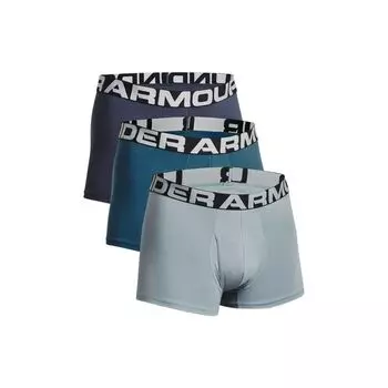 Under Armour Charged Хлопковые трусы-боксеры Slim Fit, 3-дюймовые трусы-боксеры, комплект из 3 мужских трусов-боксеров, разные цвета 1363616-044 XL