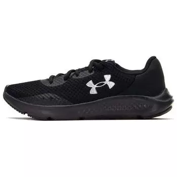 Under Armour Charged Pursuit 3 черные металлические серебристые женские кроссовки 3024889-003 38