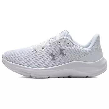 Under Armour Charged Pursuit 4 белые металлические серебристые женские кроссовки 3028261-101 35.5