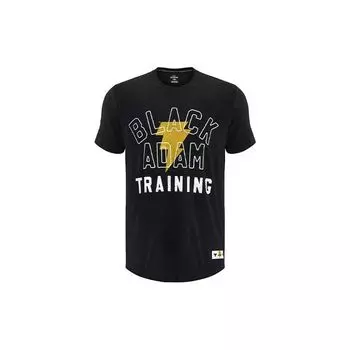 Under Armour Черная футболка Adam Graphic 2 American Vintage Letter Print с круглым вырезом и коротким рукавом для мужчин 1377758-001 XS