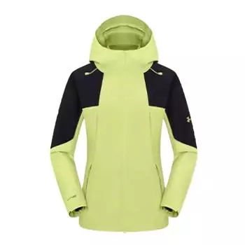 Under Armour Climbing Series 3 In 1 Trendy Comfortable Fashion Versatile Waterproof Windproof Breathable Jacket Women Jacket Light-Green 14421156-0062 S
