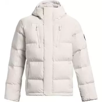 Under Armour ColdGear Инфракрасный легкий пуховик с капюшоном Мужская верхняя одежда Белый 1378830-112 L