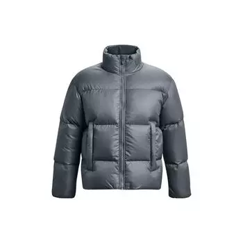 Under Armour ColdGear Инфракрасный однотонный тренировочный пуховик с воротником-стойкой Мужская верхняя одежда Серый 1378828-002 L