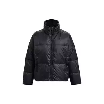 Under Armour ColdGear Инфракрасный пуховик свободного покроя с капюшоном Женская верхняя одежда Черный 1378858-001 S