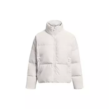 Under Armour Куртка-пуховик ColdGear Infrared с воротником-стойкой и молнией, женская, белая 1378858-112 XL