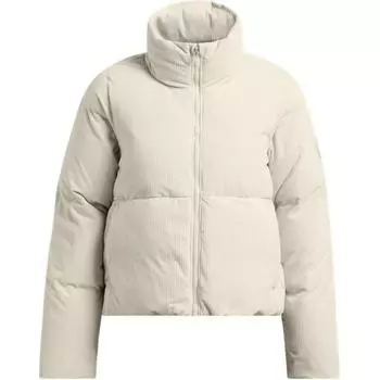 Under Armour Coldgear Limitless Stand Collar Solid Color Casual Warm Puffer Jacket Women outerwear Peak-White 1384652-110 M