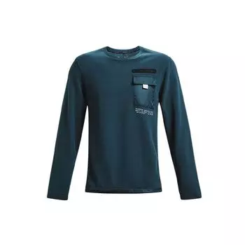 Under Armour ColdGear Повседневная тренировочная спортивная толстовка с круглым вырезом Мужские топы Синие 1366200-413 XXL