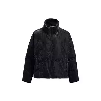 Under Armour ColdGear Velvet Finish Training Спортивный пуховик с воротником-стойкой Женские куртки Черные 1378859-001 M