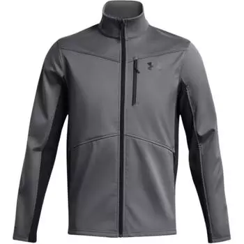 Under Armour ColdGear Windproof Warm Zipper Stand Collar Jacket Men Jacket Gray 1321438-015 XL