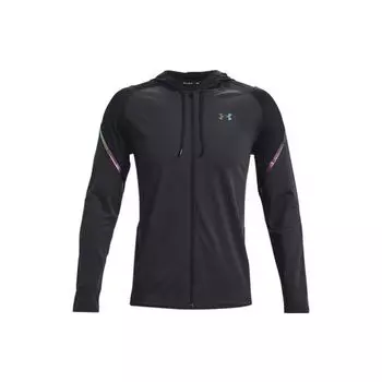 Under Armour Color Block Вязаная толстовка на молнии Спортивная тренировочная куртка для фитнеса Мужские топы Черный 1366170-001 S