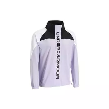 Under Armour Colorblock Буквенный принт с логотипом Куртка с воротником-стойкой Женская куртка Фиолетовый 1368728-515 M