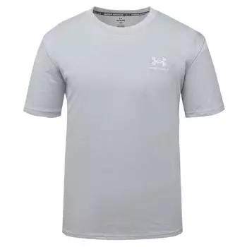 Under Armour Comfortable Fashionable Simple Solid Color Versatile Short Sleeve T-Shirt Men Tops Gray 1373997-011