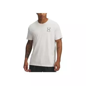 Under Armour Comfortable Stylish Versatile Short Sleeve T-Shirt Men Tops White-Quartz Storm-Gray 1389823-114 XL