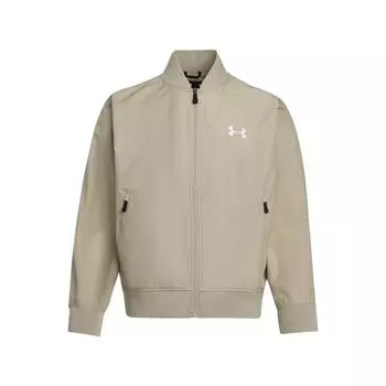 Under Armour Comfortable Versatile Simple Fashion Baseball Jacket Unisex Jackets Khaki 1389367-299 S