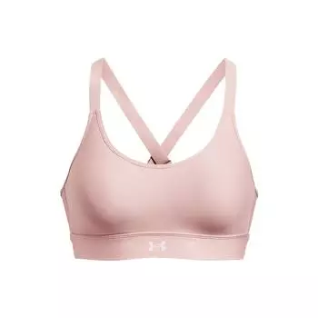 Under Armour Continuum Mid спортивный бюстгальтер средняя поддержка женское нижнее белье розовый 1372559-676 S