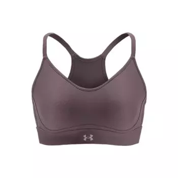 Under Armour Continuum Solid Logo Print Низкоинтенсивный спортивный бюстгальтер для тренировок Женское нижнее белье Фиолетовый 1372871-554 M
