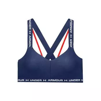 Under Armour Crossback Low-Intensity Quick-Dry Printed Sports Tank Top Women Tops Blue 1361033-404 XS