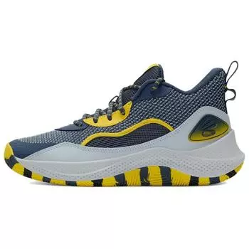 Under Armour Curry 3Zer0 24 Navy Downpour Grey Unisex Sneakers Halo-Grey 3027626-044 40