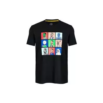 Under Armour Curry Cartoon Character Print Vintage Basketball Short Sleeve T-Shirt Men Tops Black 1379860-001 L