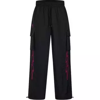 Under Armour Curry China Tour Comfortable Durable Loose Versatile Woven Leg-Enhancing Knitted Sports Pants Men pants Black 6000782-001 L