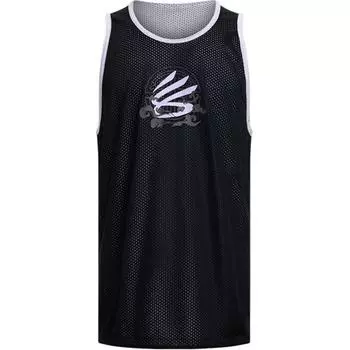 Under Armour Curry China Tour Series Mesh Basketball Sports Breathable Sleeveless Vest Men tops Black 6001844-001 L
