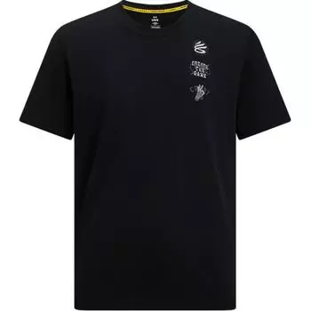Under Armour Curry China Tour Series Printed Pattern Simple Basketball Short Sleeve T-Shirt Men Tops Black 6001849-001 S