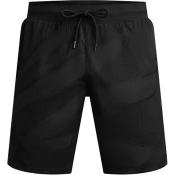 Under Armour Curry Series Elastic Waistband Drawstring Solid Color Sports Shorts Men Shorts Black 1390345-001 XL