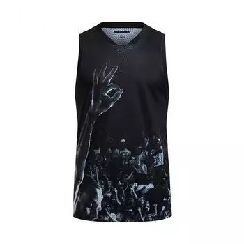 Under Armour Curry Series SS25 Comfortable Ribbed Basketball Sleeveless Vest Men tops Black 6000783-001 M